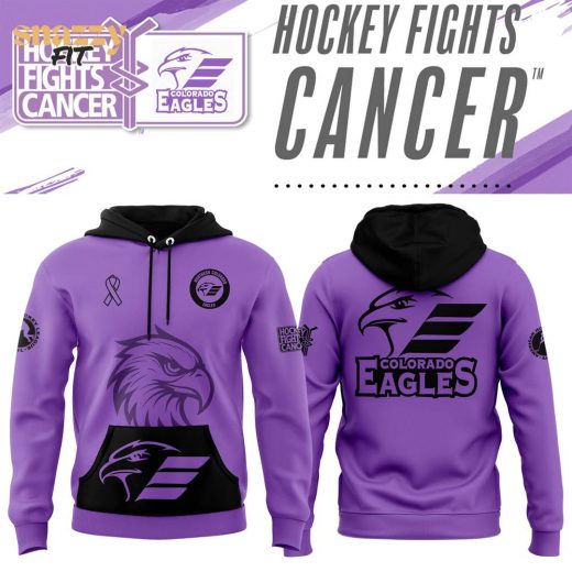 Colorado Eagles 2024 Hockey Fights Cancer Hoodie – Charity Pullover