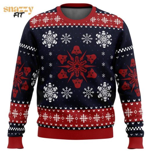 Emprire Snowflakes Vs Star Wars Ugly New Design Sweater 2024 Christmas