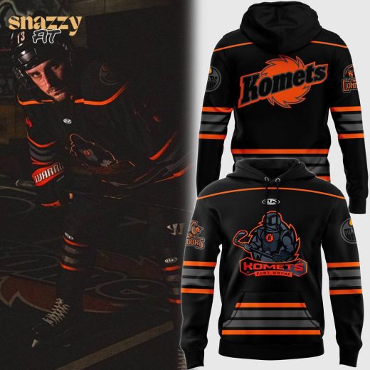 Fort Wayne Komets Blackout Night 2024 Pullover Hoodie – Official Team Hoodie