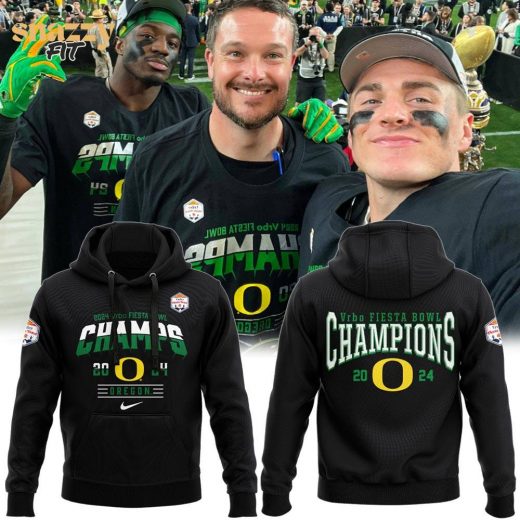 2024 Oregon Ducks Football Hoodie – Limited Edition Fiesta Bowl Champions