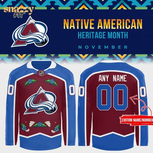 Colorado Avalanche 2024 NHL Native American Heritage Month Premium Jersey – Custom Name & Number