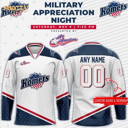 Fort Wayne Komets 2024 Military Appreciation Night Jersey