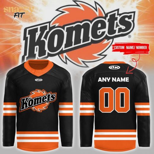 Fort Wayne Komets 2024 New Hockey Jersey – Black Edition