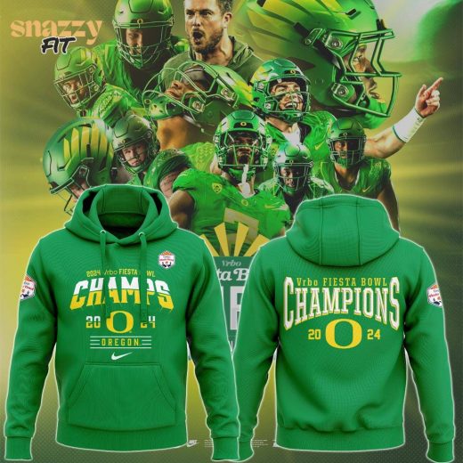 Limited Edition Oregon Ducks Mighty Oregon Hoodie – 2024 Fiesta Bowl Champions