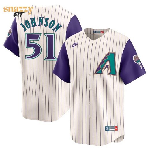 Men’S Arizona Diamondbacks Nike Cream Throwback Cooperstown Collection Limited Jersey Custom