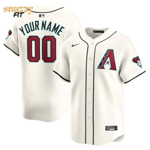 Men’S Arizona Diamondbacks Nike White Home Limited Custom Jersey