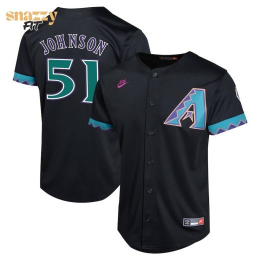 Youth Arizona Diamondbacks Randy Johnson Nike Black Cooperstown Collection Limited Player Jersey