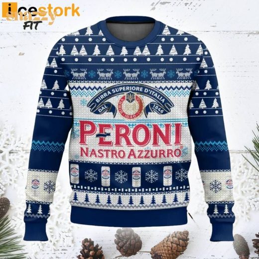 Introducing The ‘Peroni Nastro Azzurro Ugly Christmas Sweater’