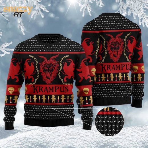 Krampus Ugly Christmas Sweater, Funny Ugly Christmas Sweater, Sweater Xmas