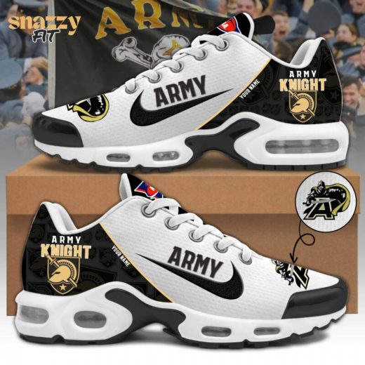 Limited Edition Army Black Knights White Air Max Football Shoes