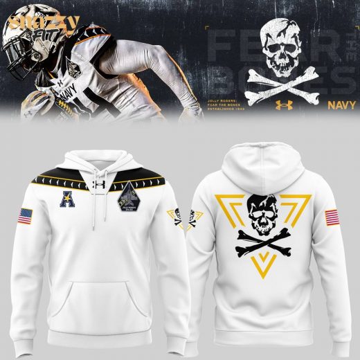 Limited Edition Navy Midshipmen Football White Hoodie 2024