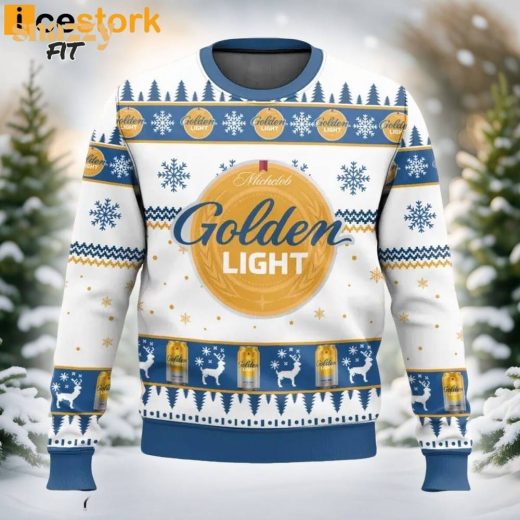 Michelob Golden Light Ugly Christmas Sweater