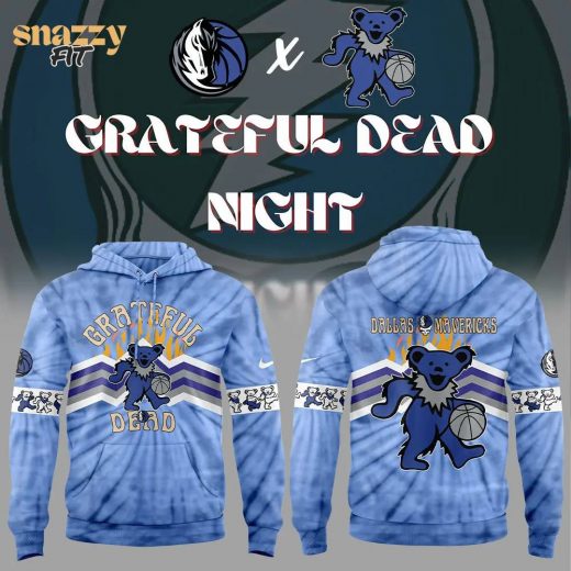 Nike Dallas Mavericks Grateful Dead Night Hoodie 2024