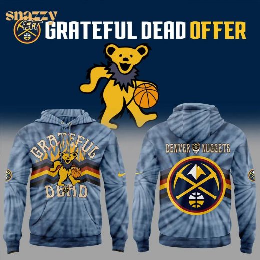 Nike Denver Nuggets Grateful Dead Night Hoodie 2024