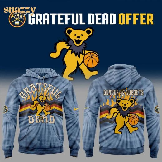 Nike Denver Nuggets Grateful Dead Night Hoodie Limited Edition