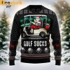 Santa Clause Golf Wonderland Funny Ugly Sweater