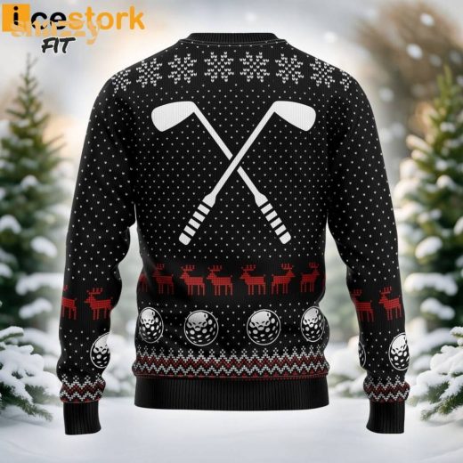 Santa Claus Golf Sucks Ugly Christmas Sweater