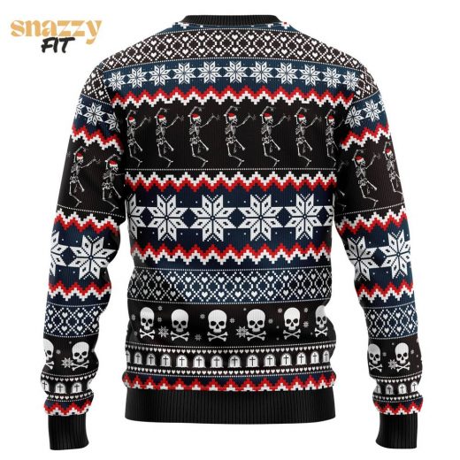 Skeleton Merry Creepmas Ugly Hot Design 2024 Christmas Sweater