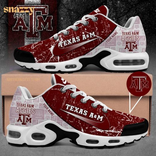 Texas A&M Custom Name For Fans AIR MAX Shoes – Aggie Spirit Sneakers