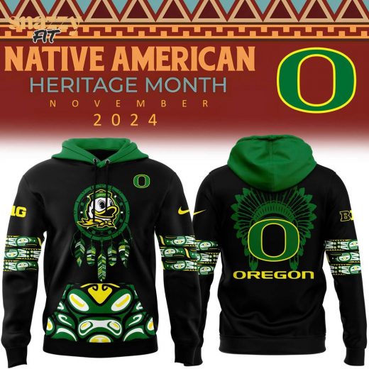 Oregon Ducks Football 2024 Native American Heritage Month Premium Limited Pullover Hoodie – Special Edition Sweatshirt