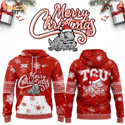 2024 TCU Football Merry Christmas Premium Hoodie – Red Limited Edition