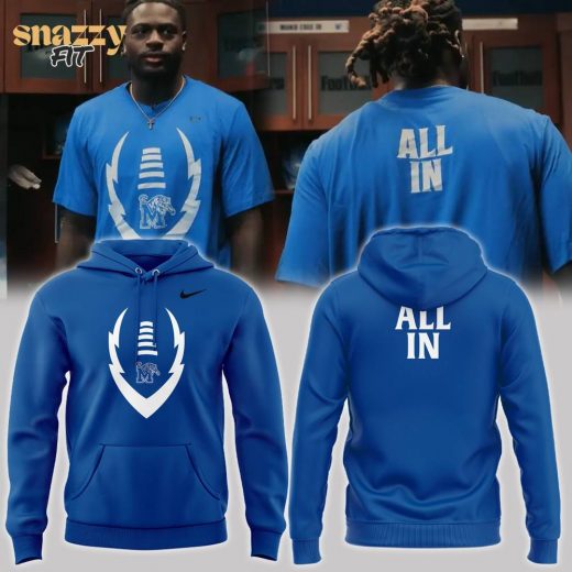 ALL IN Memphis Tigers 2024 Football Hoodie – Limited Edition