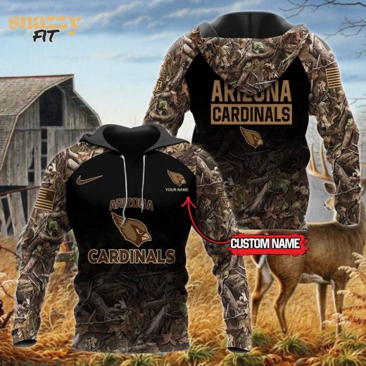 Arizona Cardinals Custom Hunting Hoodie M7 – Personalized Name