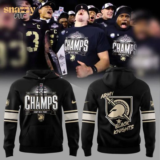 Army Black Knights 2024 AAC Football Champions Hoodie – Collector’s Edition