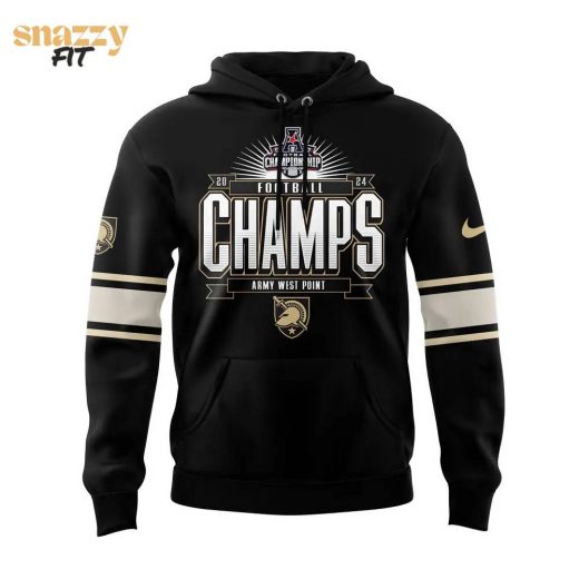 Army Black Knights Hoodie 2024 – AAC Champions Edition