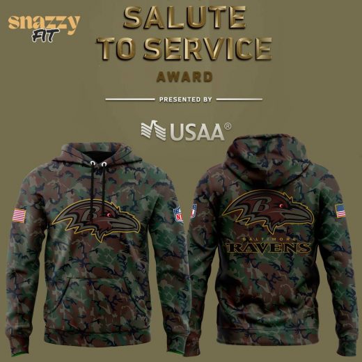 Baltimore Ravens NFL Salute to Service 2024 Hoodie – Military Tribute Edition