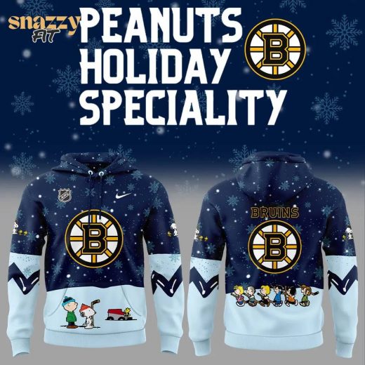 Boston Bruins Peanuts & Snoopy Night Nike Hoodie – 2024 Edition