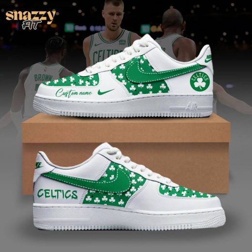 Boston Celtics Personalized Air Force 1 Shoes – Custom 2024 Edition