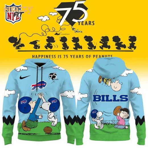 Buffalo Bills X Snoopy Peanuts’ 75Th Anniversary Hoodie