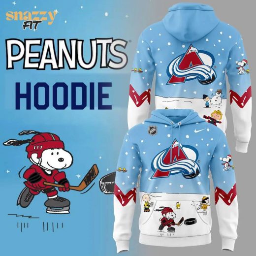 Colorado Avalanche Peanuts & Snoopy Night Hoodie – 2024 Nike Edition