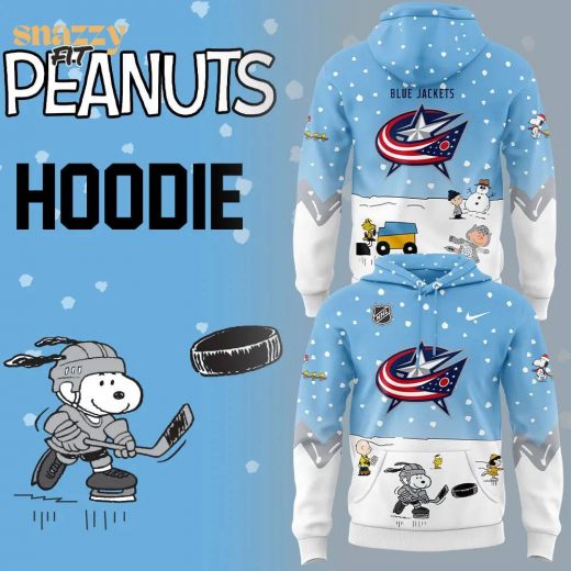 Columbus Blue Peanuts & Snoopy Night Hoodie – Nike 2024 Edition