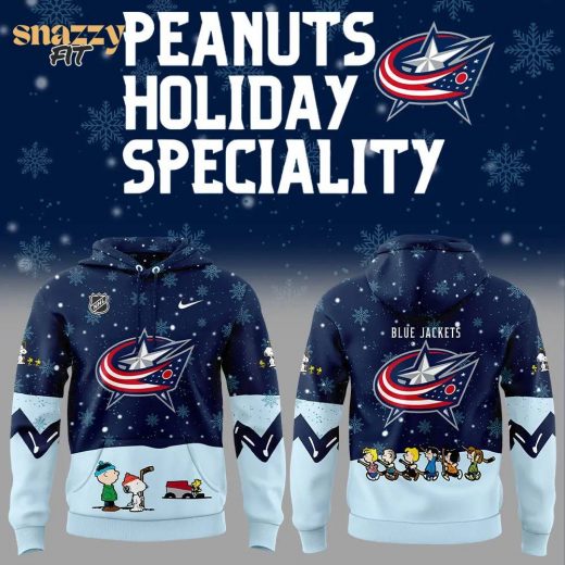 Columbus Blue Jackets Peanuts & Snoopy Night Nike Hoodie – 2024