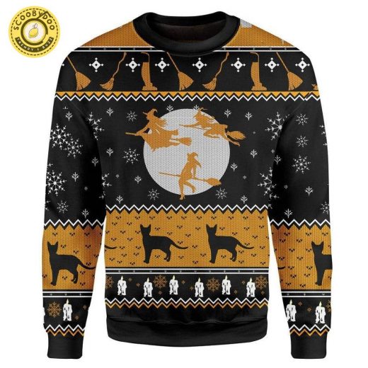 Custom Ugly Christmas Witch Sweater Jumper