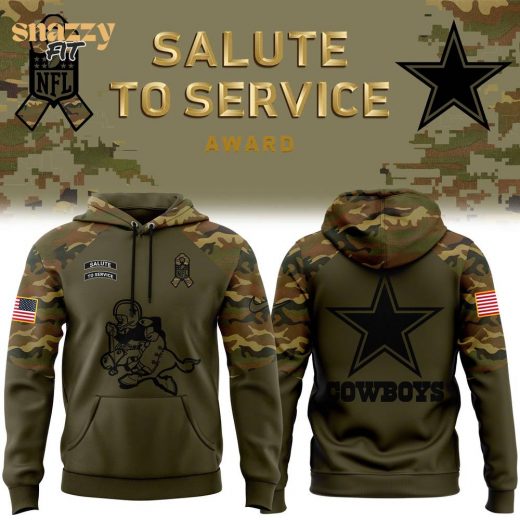 Dallas Cowboys Camo 2024 Salute to Service Club Fleece Pullover Hoodie