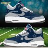 Dallas Cowboys Custom Name Air Jordan 3 Limited Silver Edition