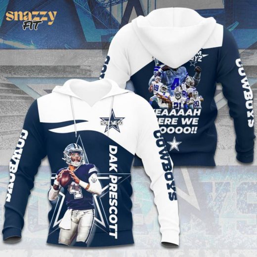 Dallas Cowboys “Here we go” 3D Hoodie