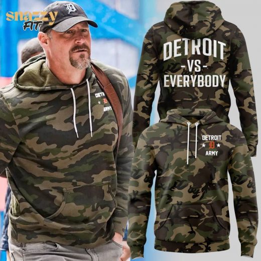 Detroit Lions 2024 Limited Edition Camo Hoodie – Playoff Edition