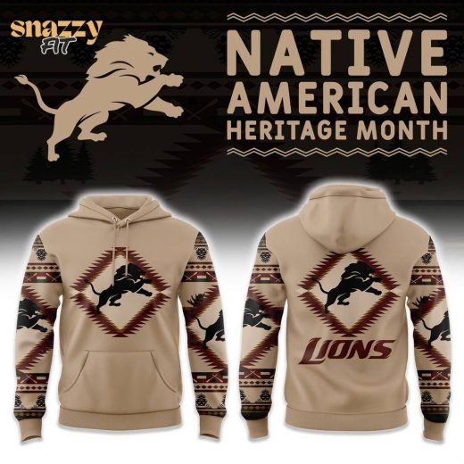 Detroit Lions Native American Heritage Hoodie – 2024 Special Edition