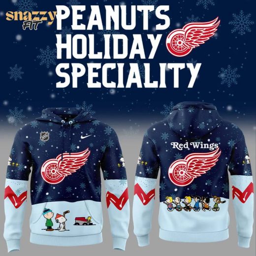 Detroit Red Wings Peanuts & Snoopy Night Hoodie – Nike 2024 Exclusive