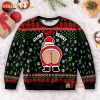 Funny Santa Xmas Reindeer Blue And Full Moon Ugly Unisex Sweater 2024 Christmas