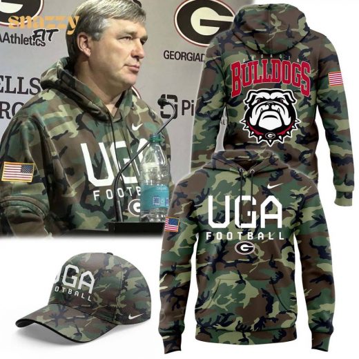 Georgia Bulldogs Football Salute to Service Hoodie – 2024 Camo Edition