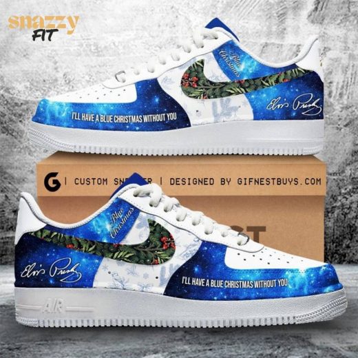 I have blue christmas without you Air Force 1 shoes – Limited edition