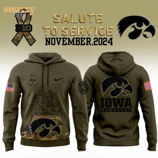 Men’s Oregon Ducks Football Nike Camo 2024 Salute to Service Club Fleece Pullover Hoodie – Military