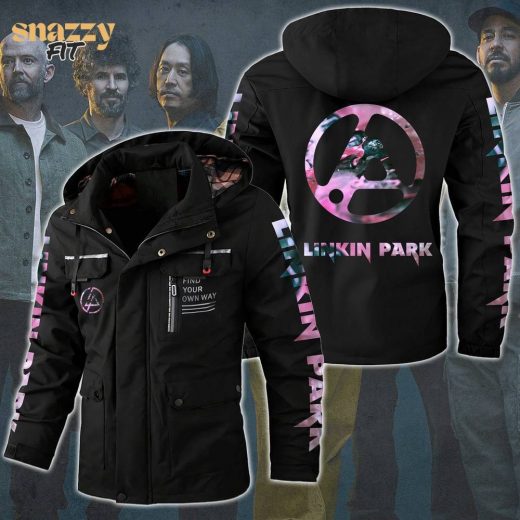 LINKIN PARK Black & Pink Windbreaker Hooded Jacket (Limited Edition)