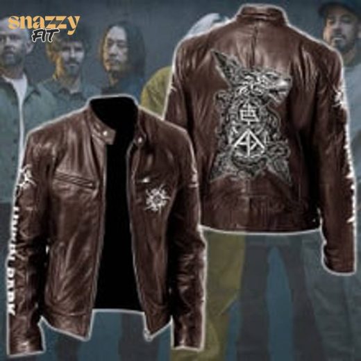 LINKIN PARK Copper Leather Bomber Jacket (Collector’s Edition)