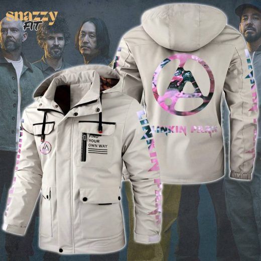 LINKIN PARK Silver Windbreaker Hooded Jacket (Exclusive Edition)